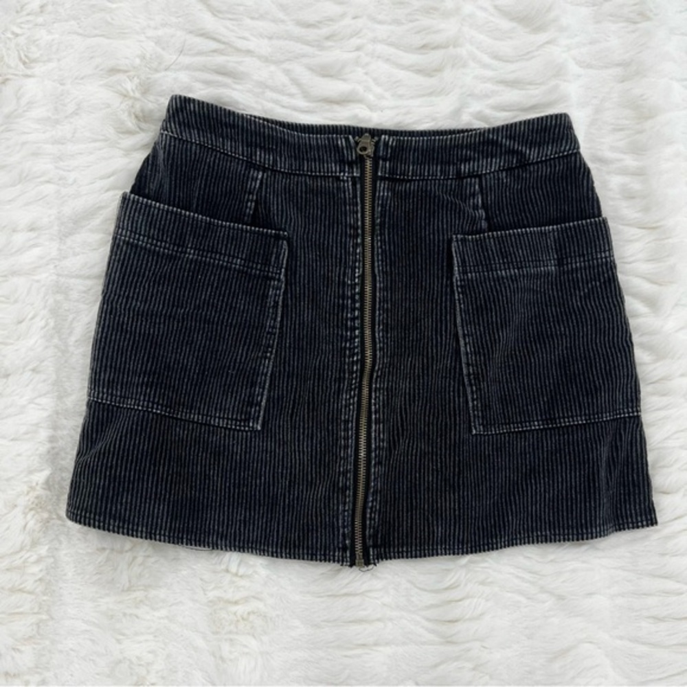 She + Sky Dark Corduroy Mini Skirt